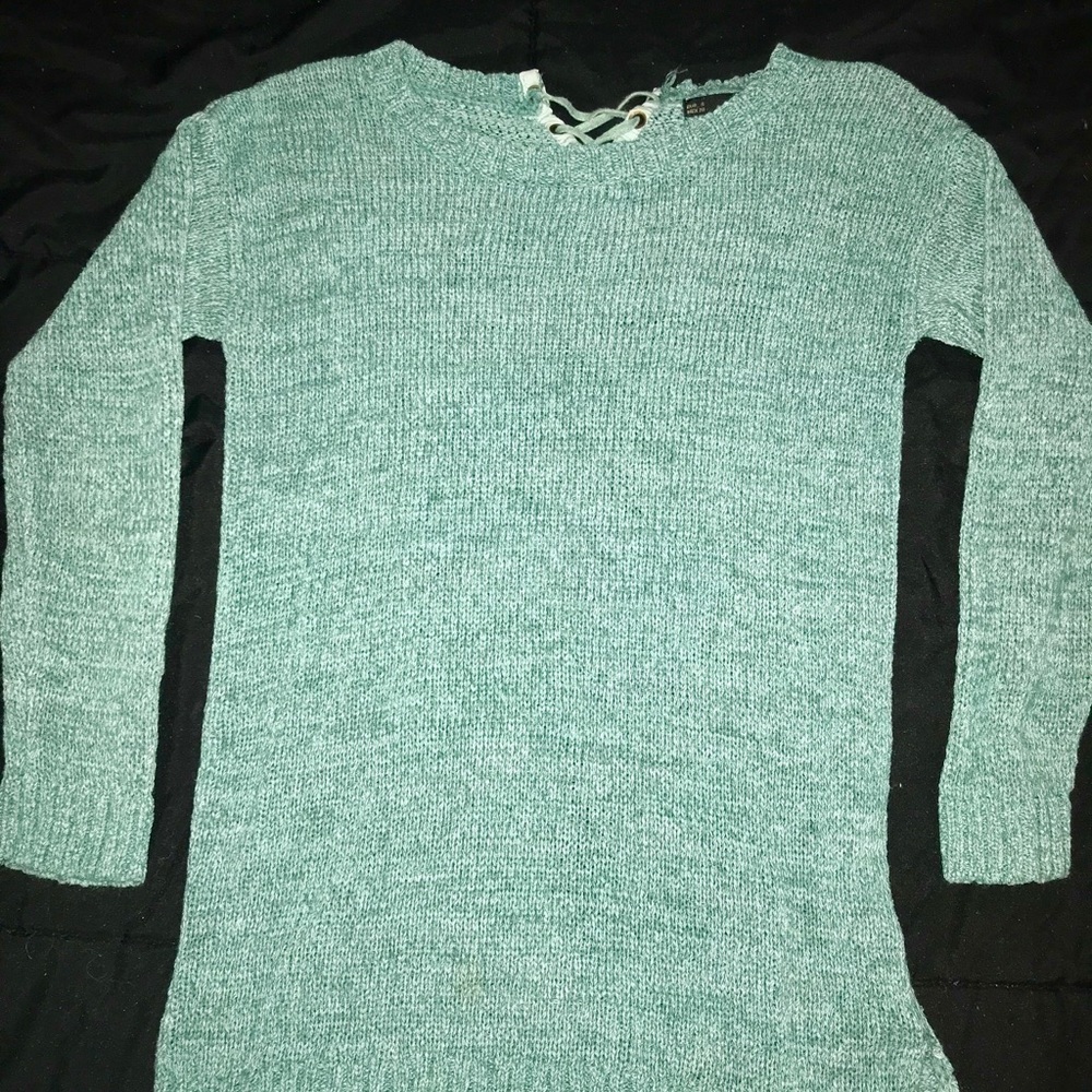 Lace-Up detail Sweater